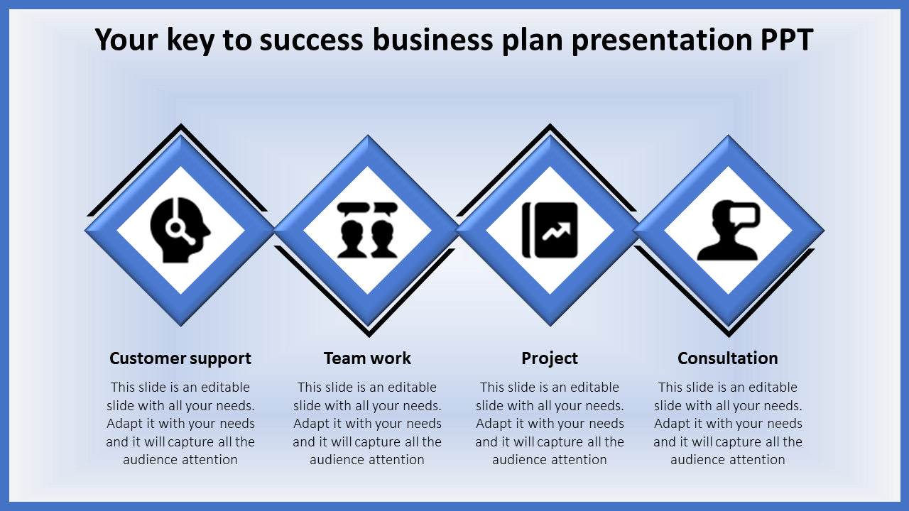 Free - Business Plan Presentation PPT- Diamond Design